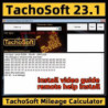 TachoSoft Mileage Calculator 23.1 TachoSoft Mileage Counter Calculation Software V23.1 With License Digital Odometer Calculators