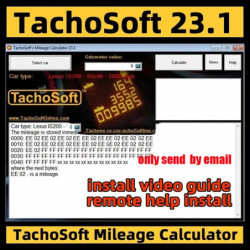 TachoSoft Mileage Calculator 23.1 TachoSoft Mileage Counter Calculation Software V23.1 With License Digital Odometer Calculators