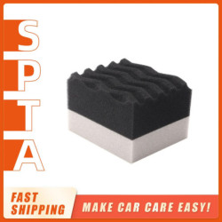 Single Sale SPTA Hand Applicator Pad Cuboid Wax Sponge For Tires Hand-held Portable Car Interior Waxing Sponge