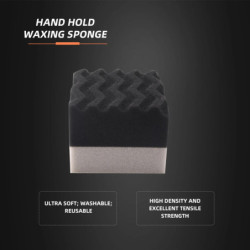 Single Sale SPTA Hand Applicator Pad Cuboid Wax Sponge For Tires Hand-held Portable Car Interior Waxing Sponge