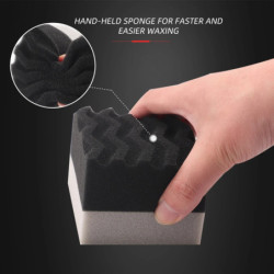 Single Sale SPTA Hand Applicator Pad Cuboid Wax Sponge For Tires Hand-held Portable Car Interior Waxing Sponge