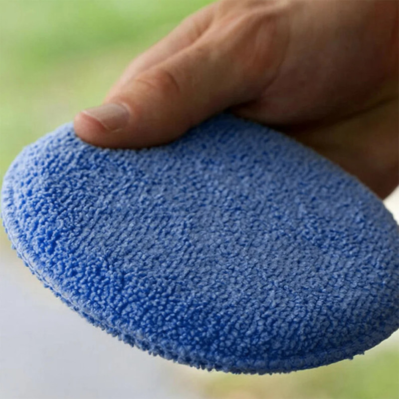 Applicator Pad Waxing Sponge Clean Tool Removing Wax Car 24PCS Applicator Cleaning High Density Pad Polish 5inch