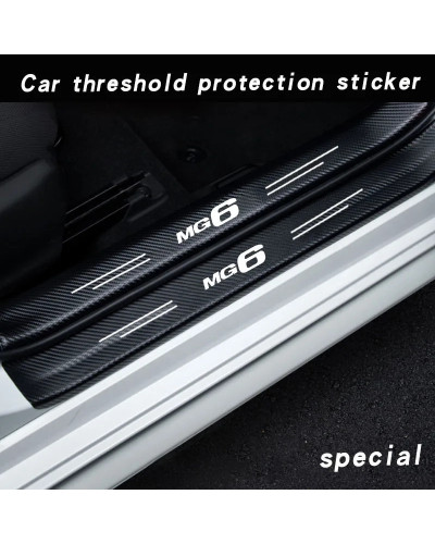 Anti-scratch Car Trunk Door Sill Plate Protector for MG6 Motors MG ZS 