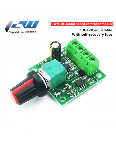 1PCS DC 1.8V 3V 5V 6V 12V 2A PWM Motor Speed Controller Low Voltage Mo