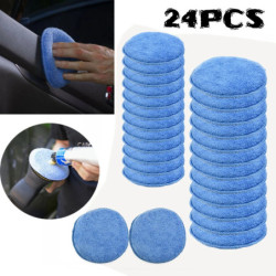 Applicator Pad Waxing Sponge Clean Tool Removing Wax Car 24PCS Applicator Cleaning High Density Pad Polish 5inch