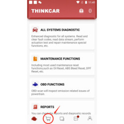 THINKCAR Thinkdiag/THINKDIAG 2 Update All softwares Renewal 1 Year Free Full System Diagnose 15 Resets Active Test for All Cars