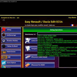 Easy Renault 6.1.4 Software for Renault ECU Programmer Clear Crash Airbag Card Keys UCH Cleaner WORK with OBDLink Renolink