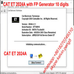 2024A for red Cat 2023A 2023C Cat ET ET3 Electronic Technician Diagnostic Software with Unlock KeyGen + Video support winflash