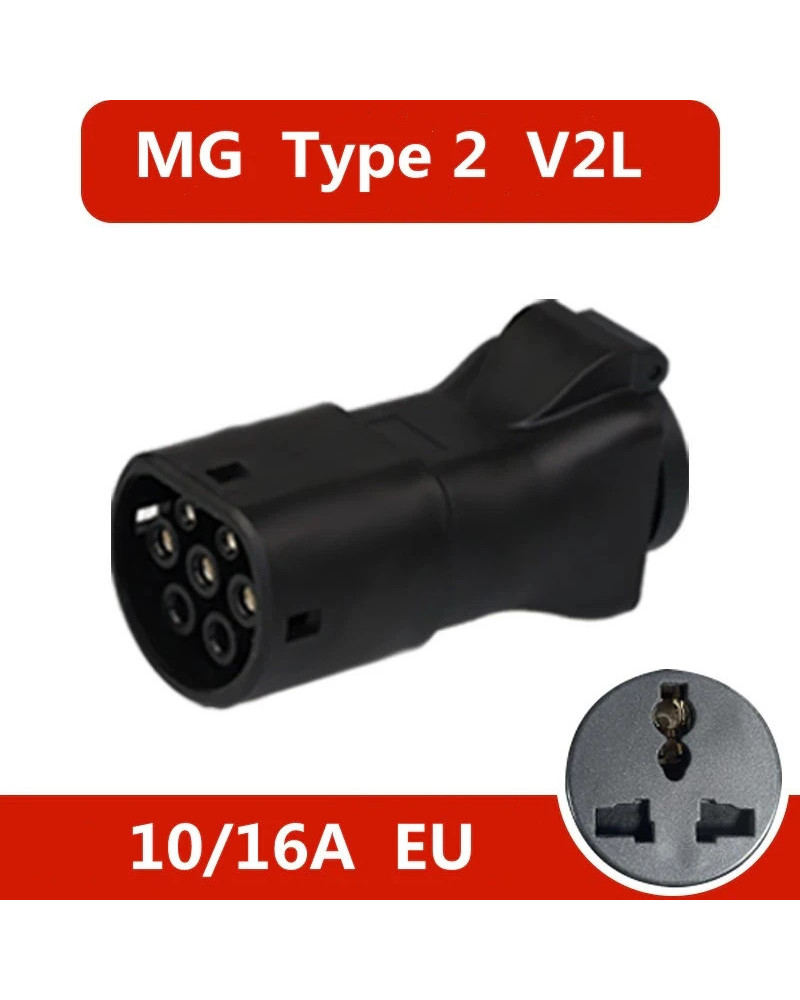 Adaptador de vehículo tipo 2 ICE62196 V2L, descargador de carga compat