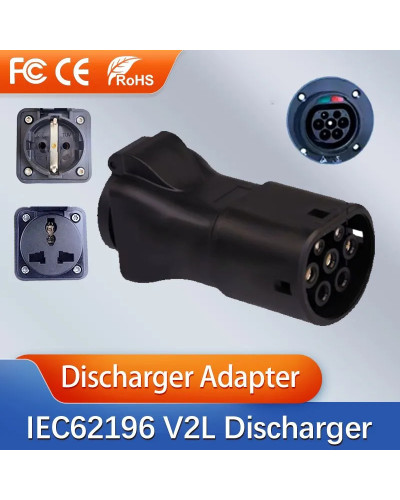 Adaptador de vehículo tipo 2 ICE62196 V2L, descargador de carga compat