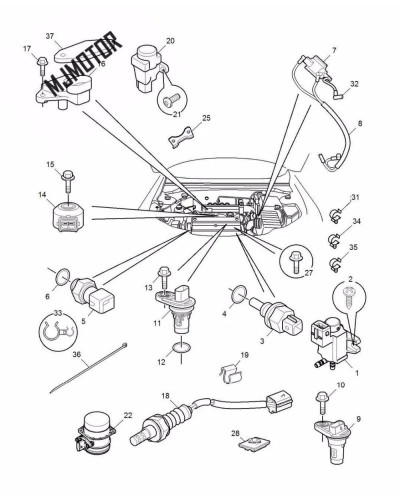 Sensor de posición del cigüeñal del motor para coche, piezas de motor 